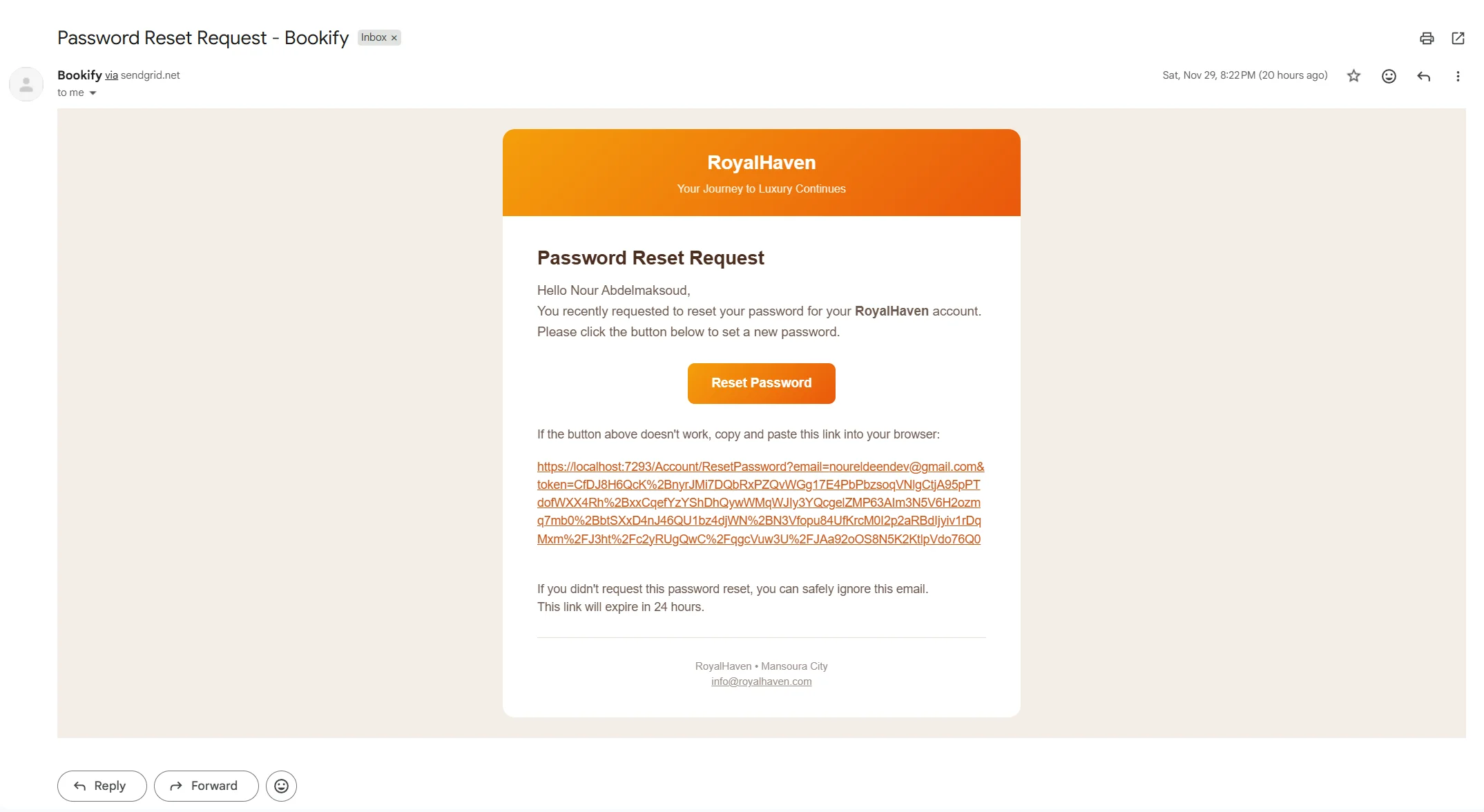 Bookify email confirmation state