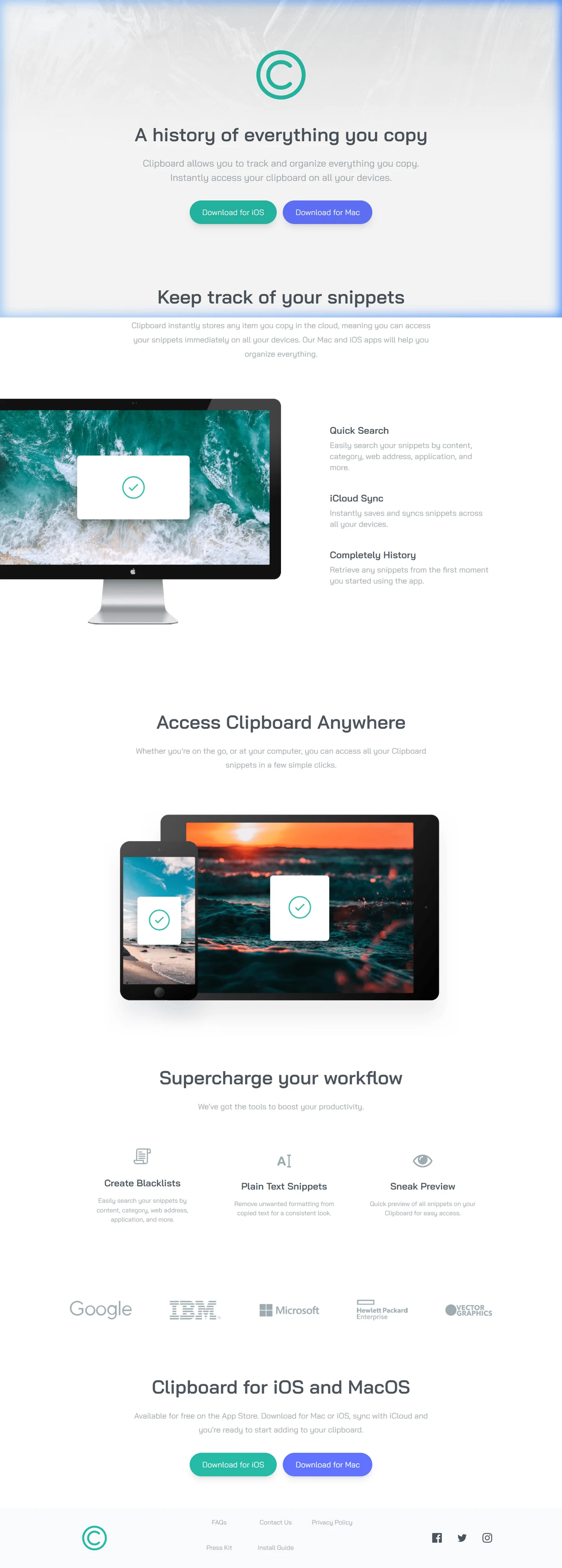 تحدي صفحة هبوط Clipboard