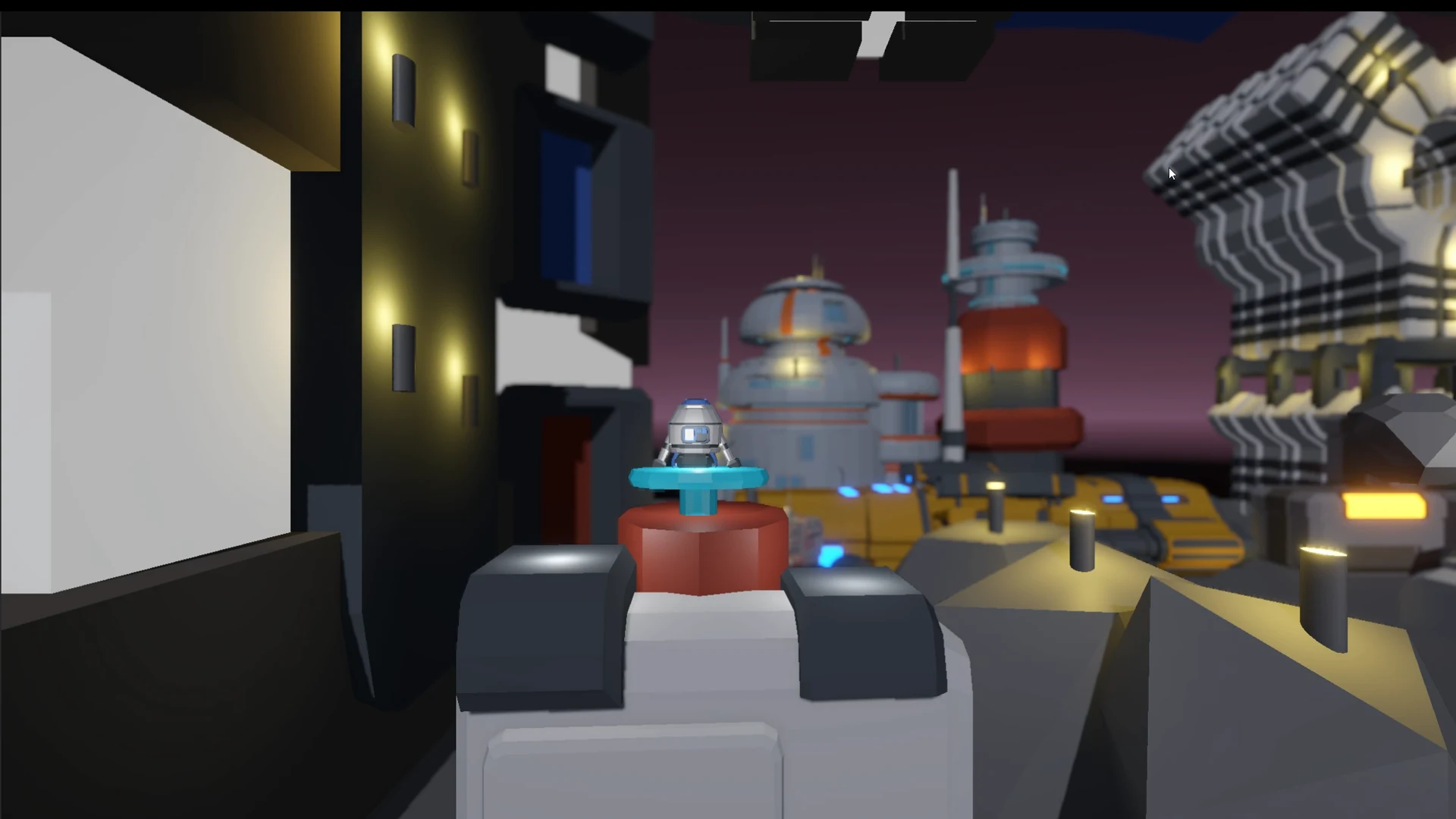 Rocket Boost spacecraft waiting on an elevated launch pad