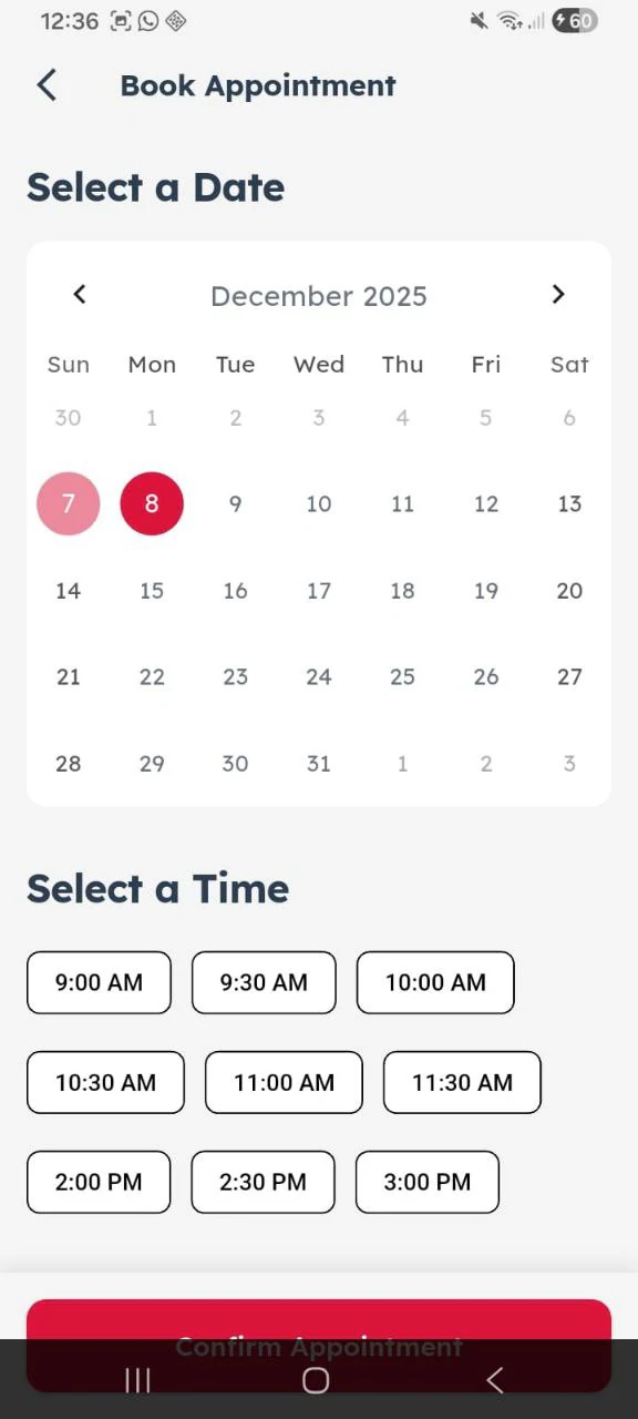 Blood Bank appointment scheduling