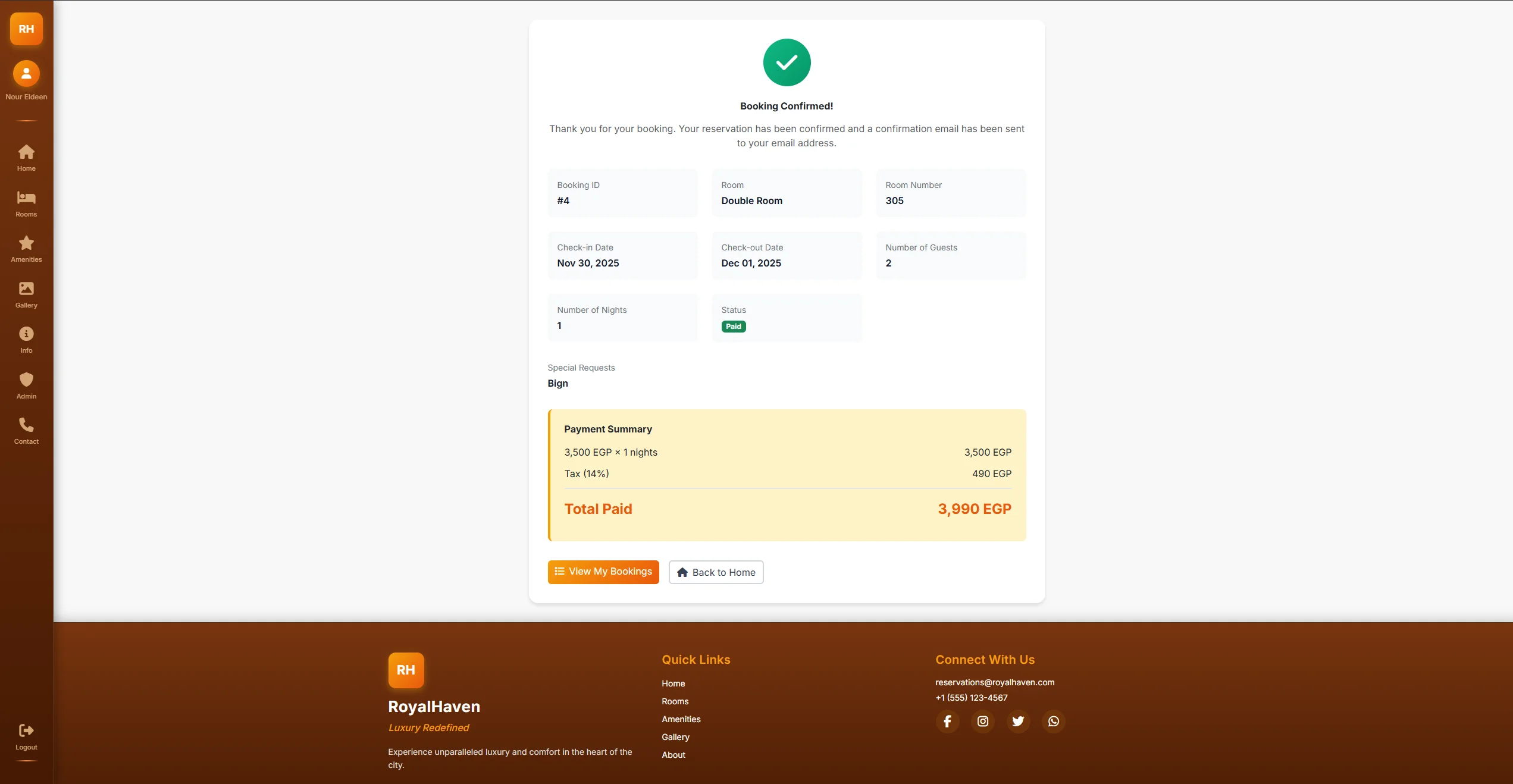 Bookify payment confirmation