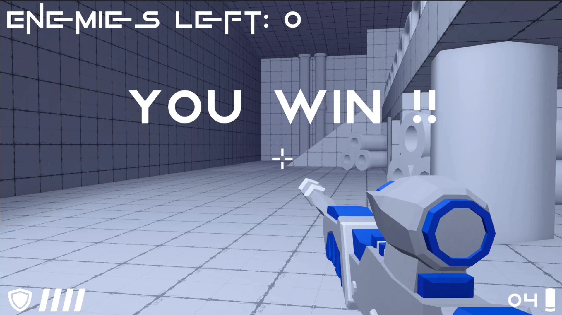 Sharp Shooter victory screen after clearing the arena